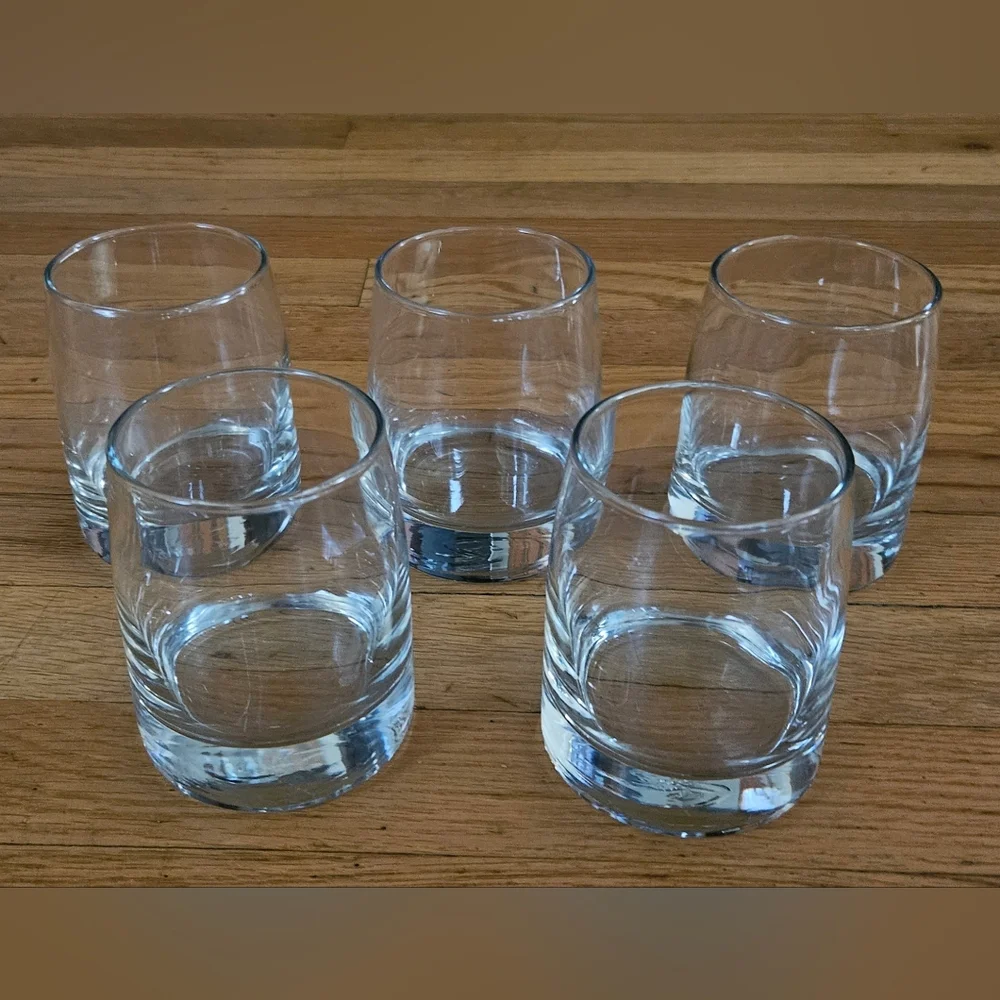 *Libbey Vintage Vibe Double Old Fashion Set Of 5 Glasses